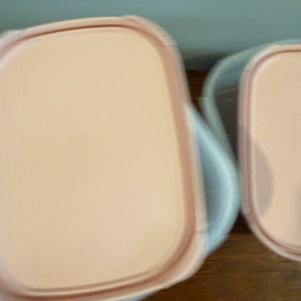 Tupperware Modular Mate Mini Rectangulars #1 & 2 Pink - Picture 8 of 13